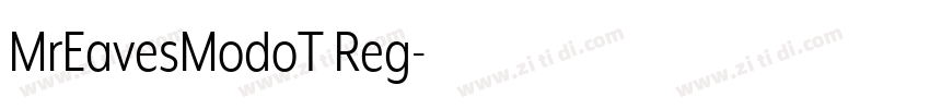 MrEavesModoT Reg字体转换